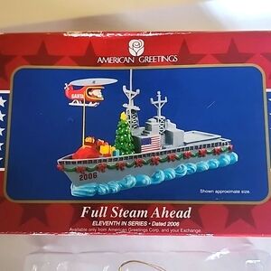 American Greetings Full steam ahead ornament